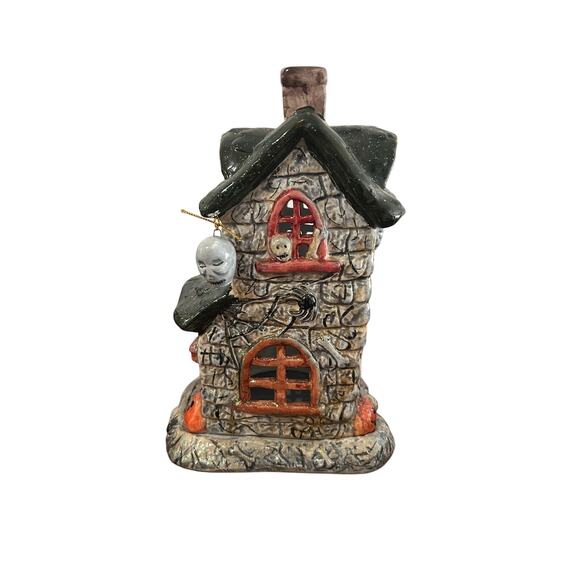 Halloween Candle Holder House All Hallows Eve 10” - Picture 9 of 9